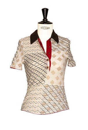 Vivienne Westwood Wolford POLO Description: Polo shirt made in jacquard...