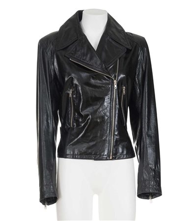 Azzedine Alaia ICONIC PATENT LEATHER PERFECTO JACKET Description: Iconic...