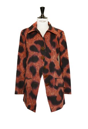 Vivienne Westwood LEOPARD DL JACKET Description: DL model lined jacket in...