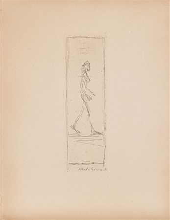 Alberto Giacometti (Borgonovo di Stampa 1901-Coira 1966)  - L'homme qui marche