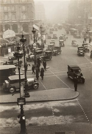 Germaine Krull (1897-1985)  - The Traffic Around the Gare Saint-Lazare, Paris, 1927