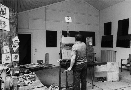 Ugo Mulas (1928-1973)  - Ennio Morlotti nel suo studio, 1960s/1970s