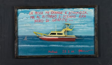 Sarenco (Isaia Mabellini), La pesca fu grande e doviziosa, ma al ritorno l'oceano era nero di grafite, 2000