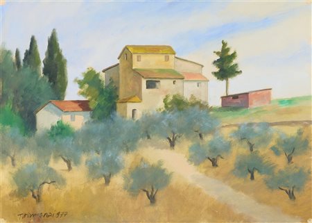 Nino Tirinnanzi, Paesaggio Toscano, 1977