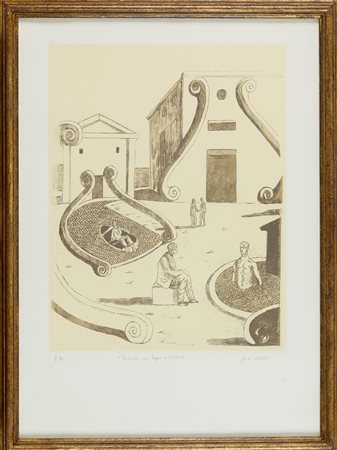 Giorgio De Chirico, Incontro nei bagni misteriosi, 1972