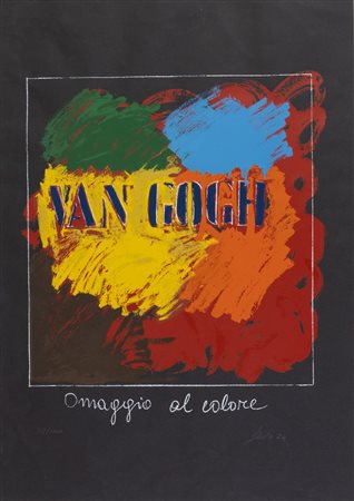 TANO FESTA (Roma 1938 - Roma 1988) "Omaggio al colore". Litografia a colori...