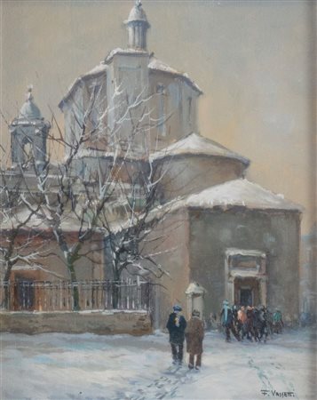 FRANCESCO VASSETTI (Napoli 1936 - 2020) "Via Verziere, Chiesa di San...