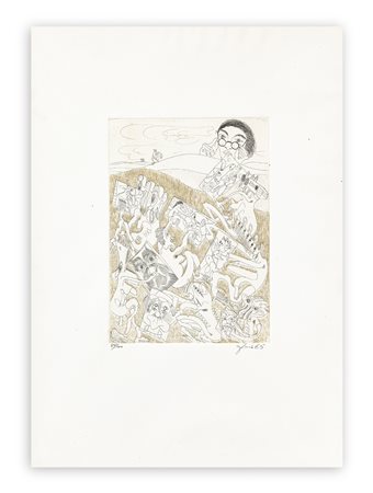 GUDMUNDUR ERRÓ (1932) - Composizione surrealista, 1965