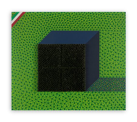 CONCETTO POZZATI (1935-2017) - Cubo di verde all'Italiana, 1969