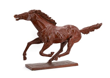 FRANCESCO MESSINA (1900-1995) - Cavallo al galoppo, 1986