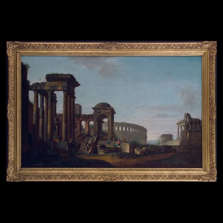 Giovanni Paolo Pannini (Piacenza, 1691 - Roma, 1765), Capriccio architettonico