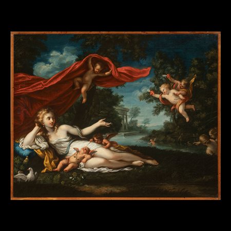 Antonio Franchi (Villa Basilica 1638 - Firenze 1709), Venere con amorini
