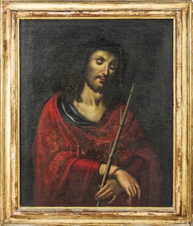 SCUOLA VENETA DEL XVIII SECOLO Ecce Homo olio su tela, in cornice cm 72x58