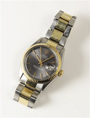 OROLOGIO DA POLSO IN ACCIAIO E ORO Rolex Oyster Perpetual Date Just, Anni...