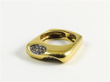 ANELLO IN ORO GIALLO E BRILLANTI Angela Cummings per Tiffany&Co, Anni...