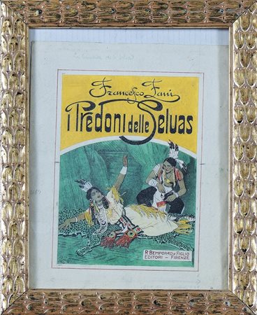 ALBERTO DELLA VALLE (1851-1928) Studio per la copertina de I Predoni delle...