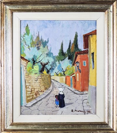 RODOLFO MARMA (1923-1999) Via San Leonardo olio su tela, firmato e datato...