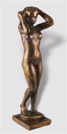QUINTO MARTINI (1908-1990) Nudo femminile scultura in bronzo, firmata h cm...