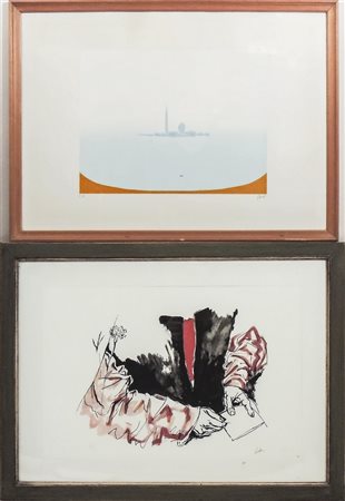 LOTTO DI GRAFICA Renato Guttuso (1911-1987), Senza titolo, litografia, es...
