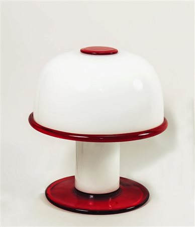 ETTORE SOTTSASS (1917-2007) Lampada da tavolo Limante 1977 in vetro di...