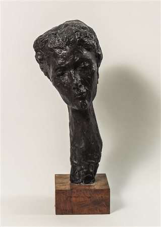 RAFFAELLO ARCANGELO SALIMBENI (1914-1991) Ritratto femminile scultura in...