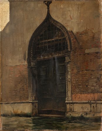 Alberto Pasini (Busseto 1826-Cavoretto 1899)  - Porta d'acqua - Venezia, 1879