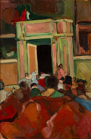 Renato Natali (Livorno 1883-1979)  - Veglione al Teatro Goldoni, 1927