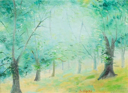 Umberto Lilloni (Milano 1898-1980)  - Bosco di Corniglio, 1960