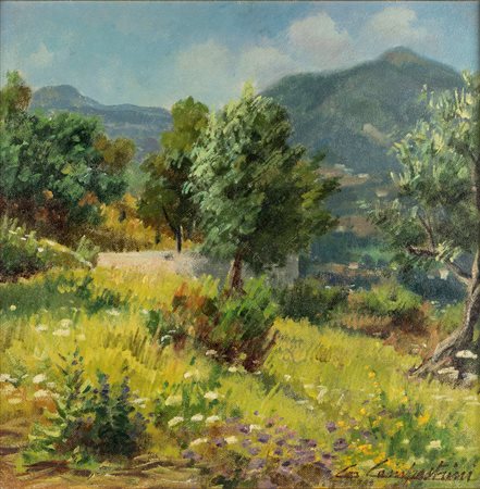 Gianfranco Campestrini (Milano 1901-1979)  - Nel verde (Sanremo)