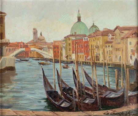 Gianfranco Campestrini (Milano 1901-1979)  - Venezia, Ponte degli Scalzi