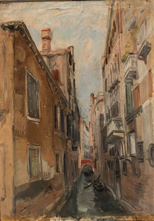 Donato Frisia (Merate 1883-1953)  - Canale veneziano