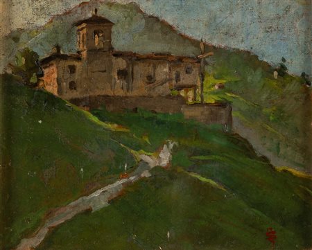 Giuseppe Picardi (attivo tra il XIX e il XX secolo)  - Mattino a San Gottardo, Gandino, 1947