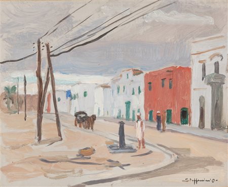 Ottavio Steffenini (Cuneo 1889-Milano 1971)  - Tripoli, la fontanella