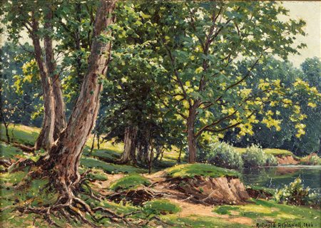 Reginald  Aspinwall (1855-1921)  - Leafy forest, 1906