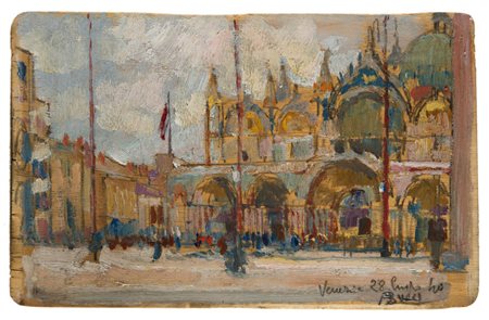 Anselmo Bucci (Fossombrone 1887 ‑ Monza 1955) “San Marco” 1940 olio su...