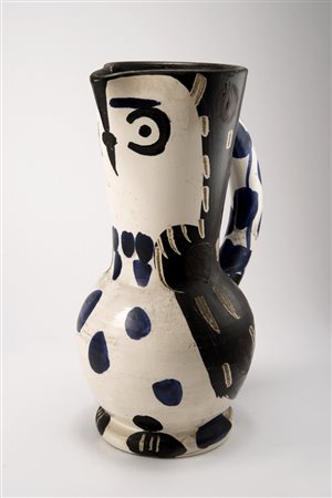 Pablo Picasso (Malaga 1881 ‑ Mougins 1973) “Hibou” ceramica smaltata, cm h 26...