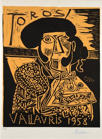 Pablo Picasso (Malaga 1881 ‑ Mougins 1973) “Toros Vallauris” 1958...