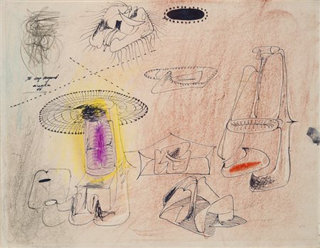 Arshile Gorky (Khorkom 1904 ‑ Sherman 1948) “Fireplace in Virginia” 1946...