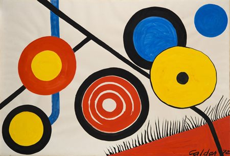 Alexander Calder (Lawton 1898 ‑ New York 1976) “Transumance” 1972 gouache su...