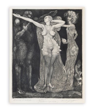 ERNST FUCHS (1930-2015) - Esther (Scena della vestizione)