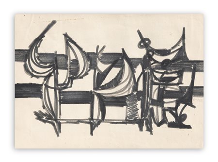 SERGIO DANGELO (1932-2022) - Senza Titolo, 1953