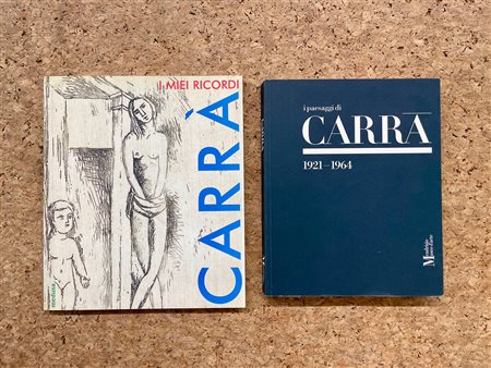 CARLO CARRÀ - Lotto unico di 2 cataloghi