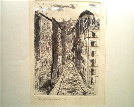 Aligi Sassu, Rue Eliséè des Beaux-Arts, Parigi 1934