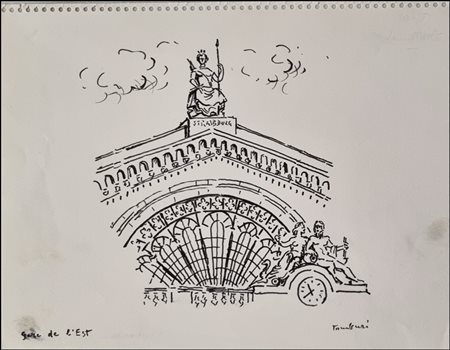 TAMBURI ORFEO Jesi 1910 - Parigi 1994 "Gare de l'Est"