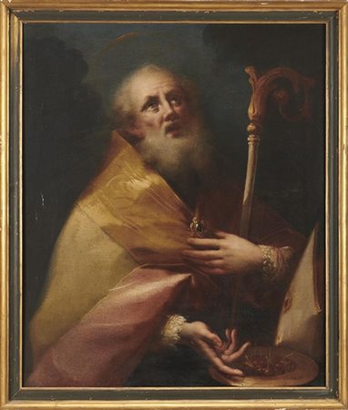 Maestro romano del secolo XVIII

"San Gerardo dei tintori"
olio su tela (cm 87x