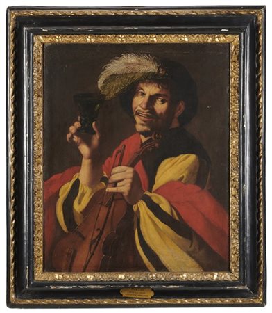 Maestro caravaggesco del secolo XVII

"Suonatore ambulante"
olio su tela (cm 74