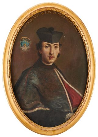 Luigi Crespi (attr.)

"Ritratto di Fra Marcello Antonio Bernardo con stemma aral