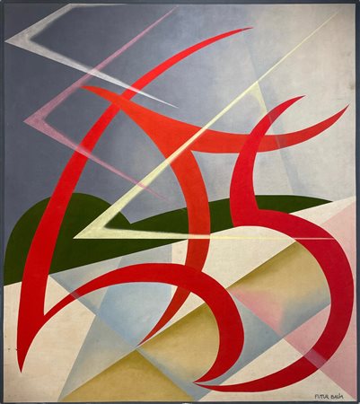 Giacomo Balla (1871 - 1958) Progetto per paravento 1982 tecnica mista su tela...