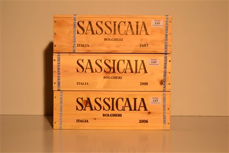 Sassicaia Tenuta San Guido2008 - 1 bt Mg csl2007 - 1 bt Mg csl2006 - 1 bt Mg...