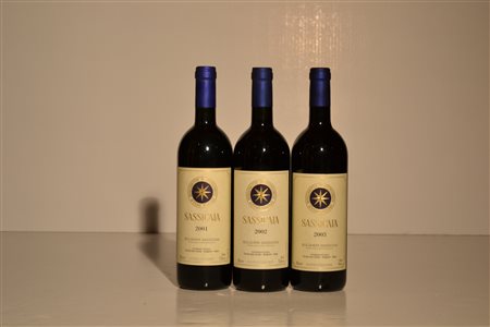 Sassicaia Tenuta San Guido2003 - 3 bt2002 - 3 bt2001 - 3 bt9 btE